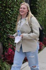 ISKRA LAWRENCE Leaves a Meeting in West Hollywood 11/19/2021