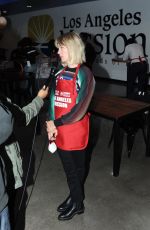 JANUARY JONES at LA Mission Thanksgiving Event in West Hollywood 11/24/2021