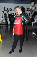 JANUARY JONES at LA Mission Thanksgiving Event in West Hollywood 11/24/2021