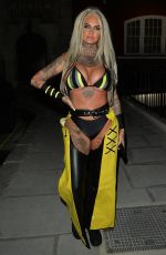JEMMA LUCY Arrives at Halloween Party in London 10/31/2021