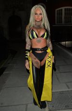 JEMMA LUCY Arrives at Halloween Party in London 10/31/2021