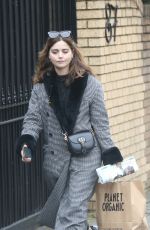 JENNA LOUISE COLEMAN Out Shopping for Groceries in London 11/20/2021