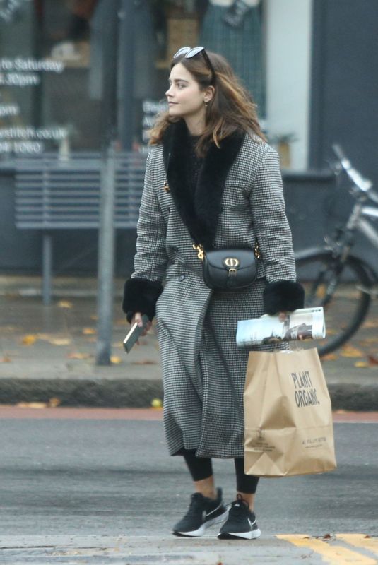 JENNA LOUISE COLEMAN Out Shopping for Groceries in London 11/20/2021