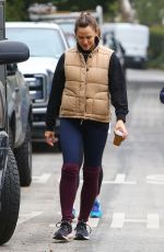 JENNIFER GARNER Out for Morning Walk in Brentwood 11/08/2021