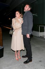 JENNIFER LOPEZ and Ben Affleck at Spagos Restaurant in Beverly Hills 11/28/2021