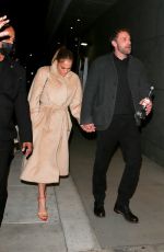 JENNIFER LOPEZ and Ben Affleck at Spagos Restaurant in Beverly Hills 11/28/2021