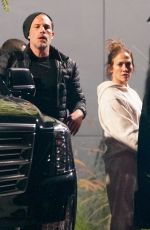 JENNIFER LOPEZ and Ben Affleck Touching Down in a Private Jet in Los Angeles 11/19/2021