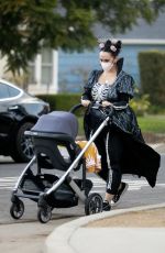 JENNIFER LOVE HEWITT and Brian Hallisay Out with Their Baby for Trick or Treating in Pacific Palisades 10/31/2021