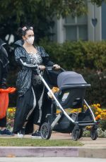 JENNIFER LOVE HEWITT and Brian Hallisay Out with Their Baby for Trick or Treating in Pacific Palisades 10/31/2021