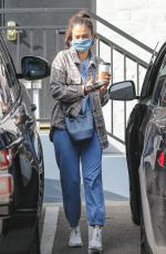 JESSICA ALBA at a Spa in Beverly Hills 11/06/2021