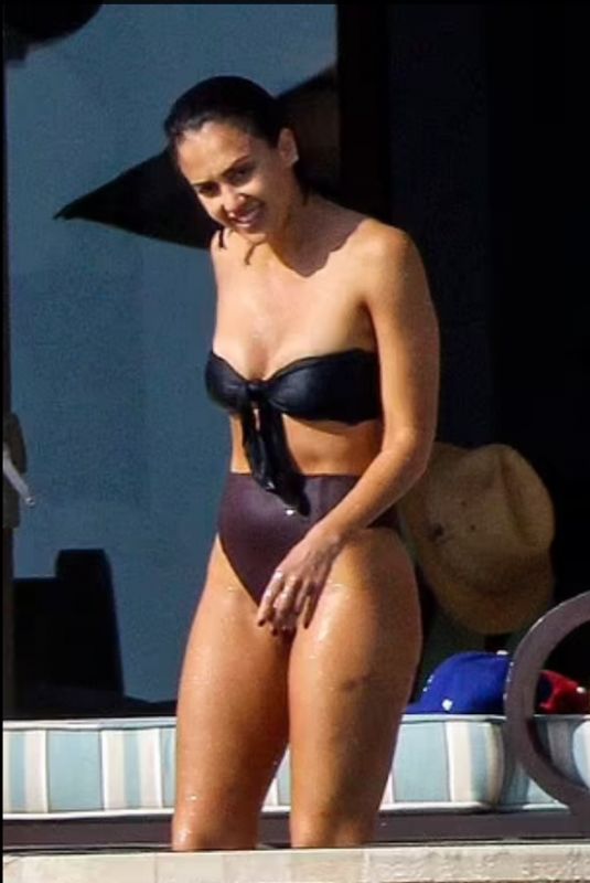 JESSICA ALBA in Bikini on Vacation in Cabo San Lucas 11/24/2021
