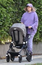 JESSICA HART Out with Her Baby in Los Feliz 11/16/2021