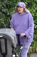 JESSICA HART Out with Her Baby in Los Feliz 11/16/2021