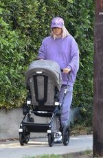 JESSICA HART Out with Her Baby in Los Feliz 11/16/2021