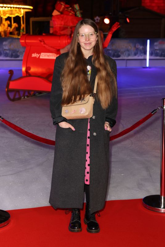 JESSIE CAVE at A Boy Called Christmas Premiere at Natural History Museum in London 11/15/2021
