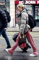 JESSIKA POWER Leaves a Central London Hotel 11/12/2021