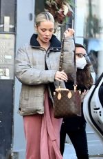 JESSIKA POWER Leaves a Central London Hotel 11/12/2021