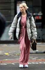 JESSIKA POWER Leaves a Central London Hotel 11/12/2021