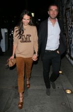 JORDANA BREWSTER and Mason Morfit Out for Dinner at Craig