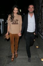 JORDANA BREWSTER and Mason Morfit Out for Dinner at Craig