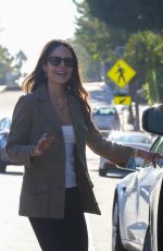 JORDANA BREWSTER at Caffe Luxxe in Brentwood 11/15/2021