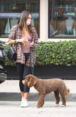 JORDANA BREWTSER Out with Her Dog in Brentwood 11/18/2021