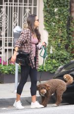 JORDANA BREWTSER Out with Her Dog in Brentwood 11/18/2021
