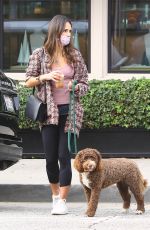 JORDANA BREWTSER Out with Her Dog in Brentwood 11/18/2021
