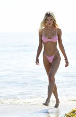 JOY CORRIGAN in Bikini at a Photoshoot on the Beach in Los Angeles 11/07/2021