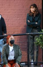 JULIA MAYORGA on the Set of Rare Objects in New York 11/11/2021