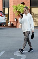 JULIANNE HOUGH Leaves a Gym in Los Angeles 11/07/2021