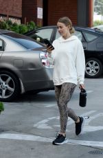 JULIANNE HOUGH Leaves a Gym in Los Angeles 11/07/2021
