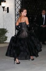 KATE BECKINSALE Arrives at Paris Hilton