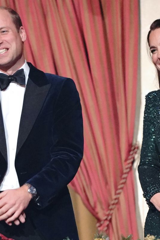 KATE MIDDLETON and Prince William at Royal Variety Performance in Aid of Royal Variety Charity in London 11/18/2021
