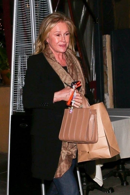 KATHY HILTON Leaves Late Dinner in Los Angeles 11/28/2021