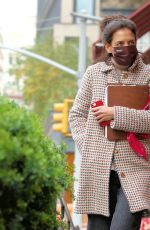 KATIE HOLMES Heading to the Set of Rare Objects in New York 11/15/2021