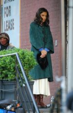 KATIE HOLMES on the Set of Rare Objects in New York 11/15/2021