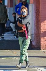 KATIE HOLMES Out in New York 11/12/2021