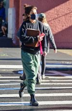 KATIE HOLMES Out in New York 11/12/2021