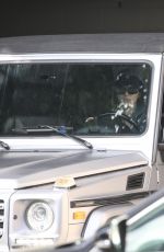 KENDALL JENNER Out Driving in Her G-Wagon in Beverly Hills 11/02/2021