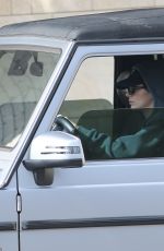 KENDALL JENNER Out Driving in Her G-Wagon in Beverly Hills 11/02/2021