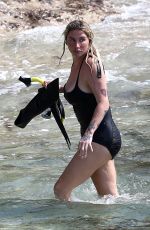 KESAH in Swimsuit at a Beach in Hawaii 11/09/2021