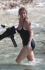 KESAH in Swimsuit at a Beach in Hawaii 11/09/2021