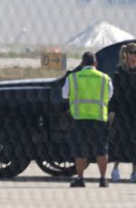 KHLOE KARDASHIAN Arrives at Van Nuys Airport 11/20/2021