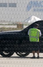 KHLOE KARDASHIAN Arrives at Van Nuys Airport 11/20/2021