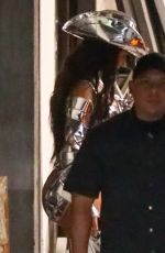 KIM KARDASHIAN as a Futuristic Cowgirl Leaves a Halloween Party in Los Angeles 10/31/2021