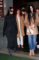 KIM KARDASHIAN, DEMI MOORE, RUMER WILLIS, KIM JONES and AMBER VALLETTA at in West Hollywood 11/20/2021