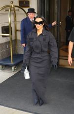 KIM KARDASHIAN Leaves Her Hotel in New York 11/02/2021