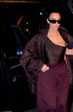 KIM KARDASHIAN Leaves Photoshoot at Chelsea Piers Sports Complex in New York 11/03/2021