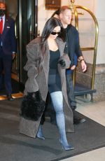 KIM KARDASHIAN Leaves Ritz Carlton Hotel in New York 11/02/2021
